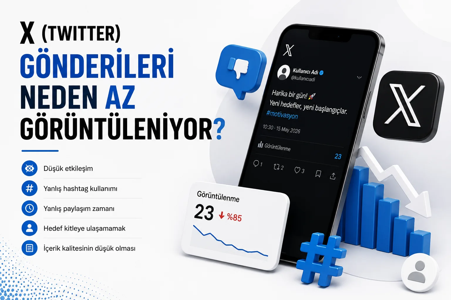 X (Twitter) Gönderileri Neden Az Görüntüleniyor?