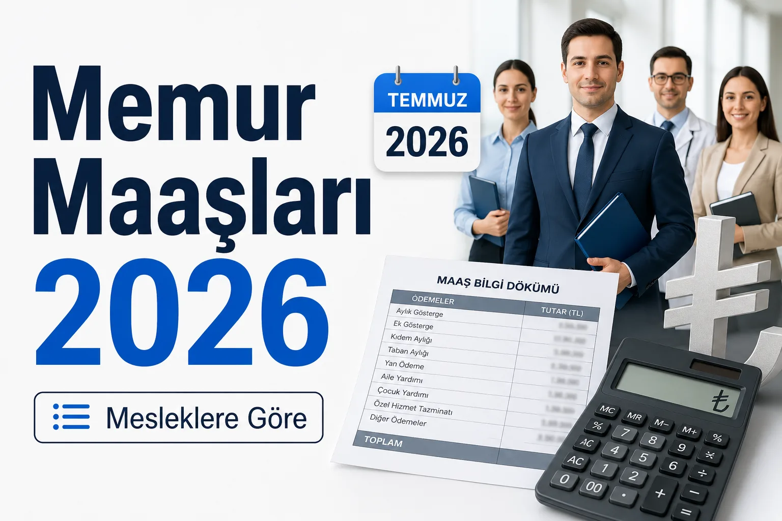 Temmuz 2026 Memur Maaşları Ne Kadar Oldu?