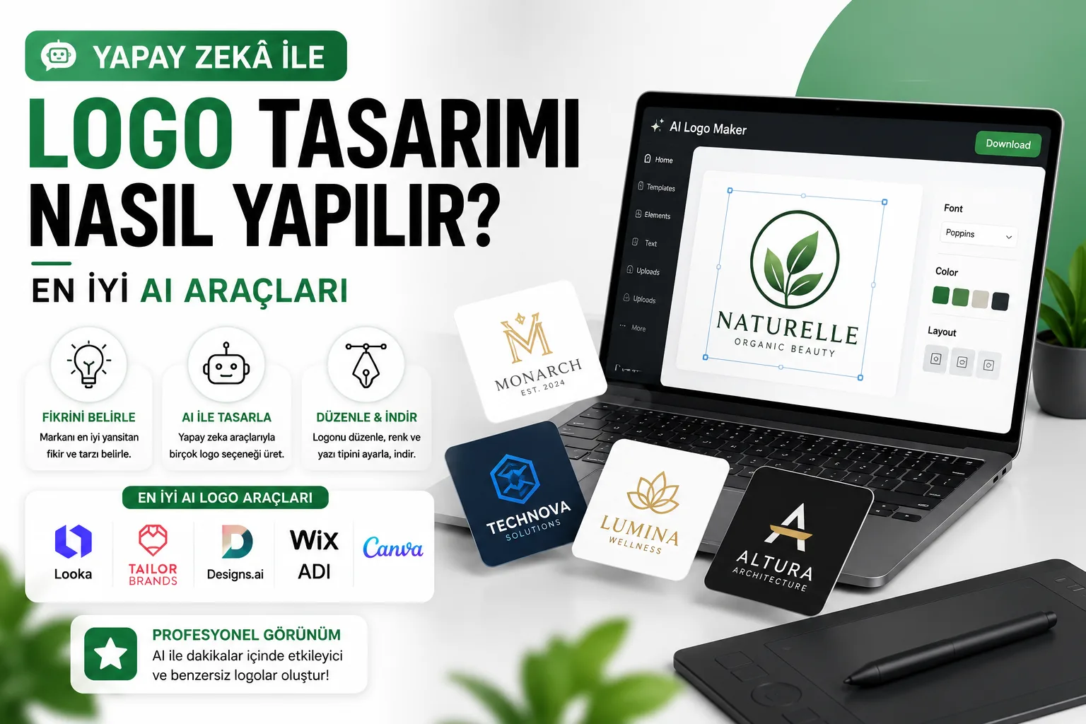 Yapay Zekâ ile Logo Tasarımı Nasıl Yapılır? En İyi AI Araçları